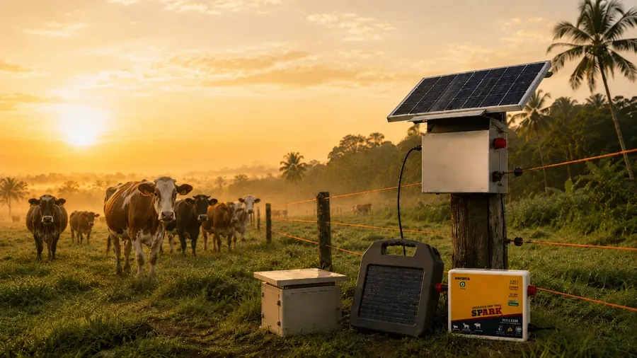 Cerca eléctrica solar para ganado · precios y modelos por alcance